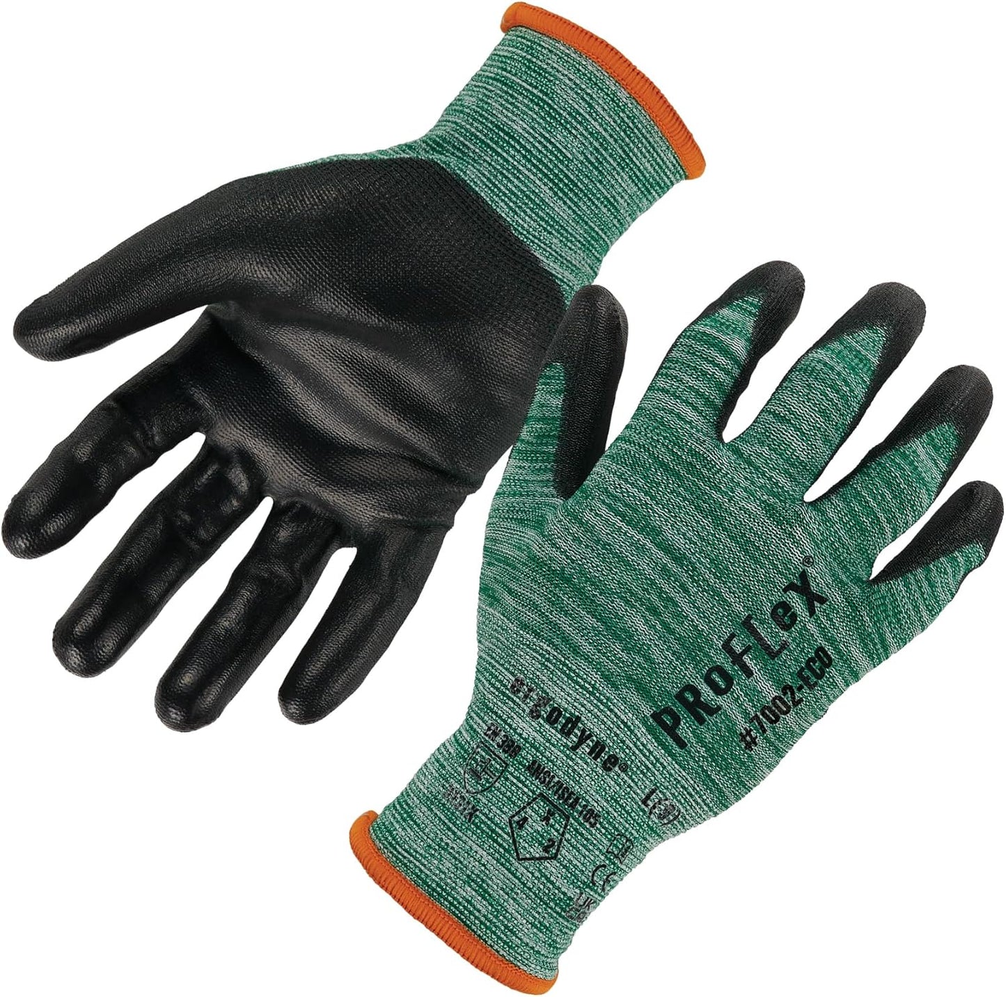 ProFlex 7002-ECO Work Glove - Recycled PU Coated Palms for Eco-Friendly Protection