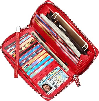 Lavemi Women's RFID Blocking Leather Large Capacity Wallet Clutch