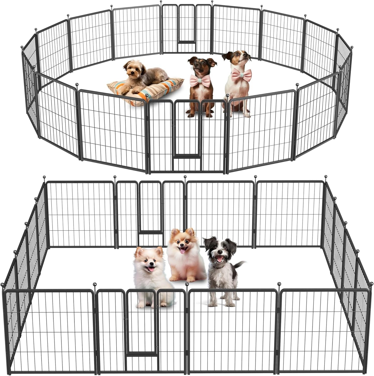 Simple Deluxe Dog Playpen for Indoor and Outdoor Use