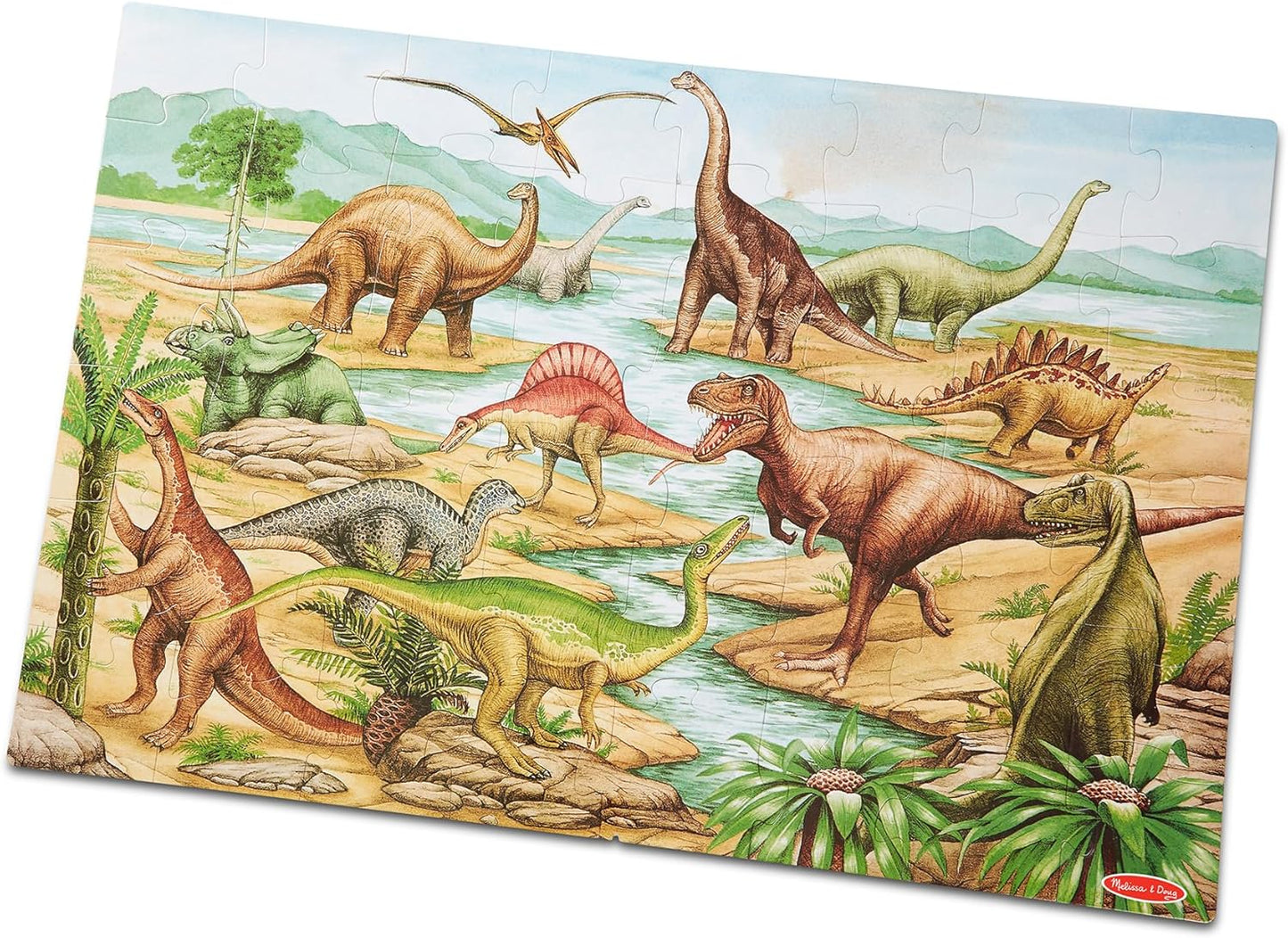 Melissa & Doug Dinosaur Floor Puzzle - Huge 2x3 ft Fun!