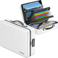 Fireproof Document Box with Metal Zipper - Secure Large Organizer