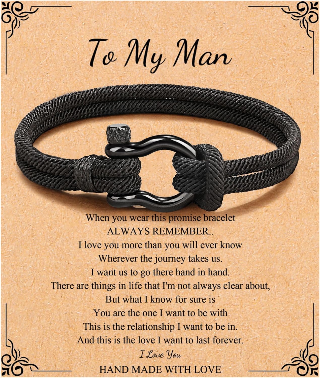 Personalized Men's Bracelet | Meaningful Gift for Him