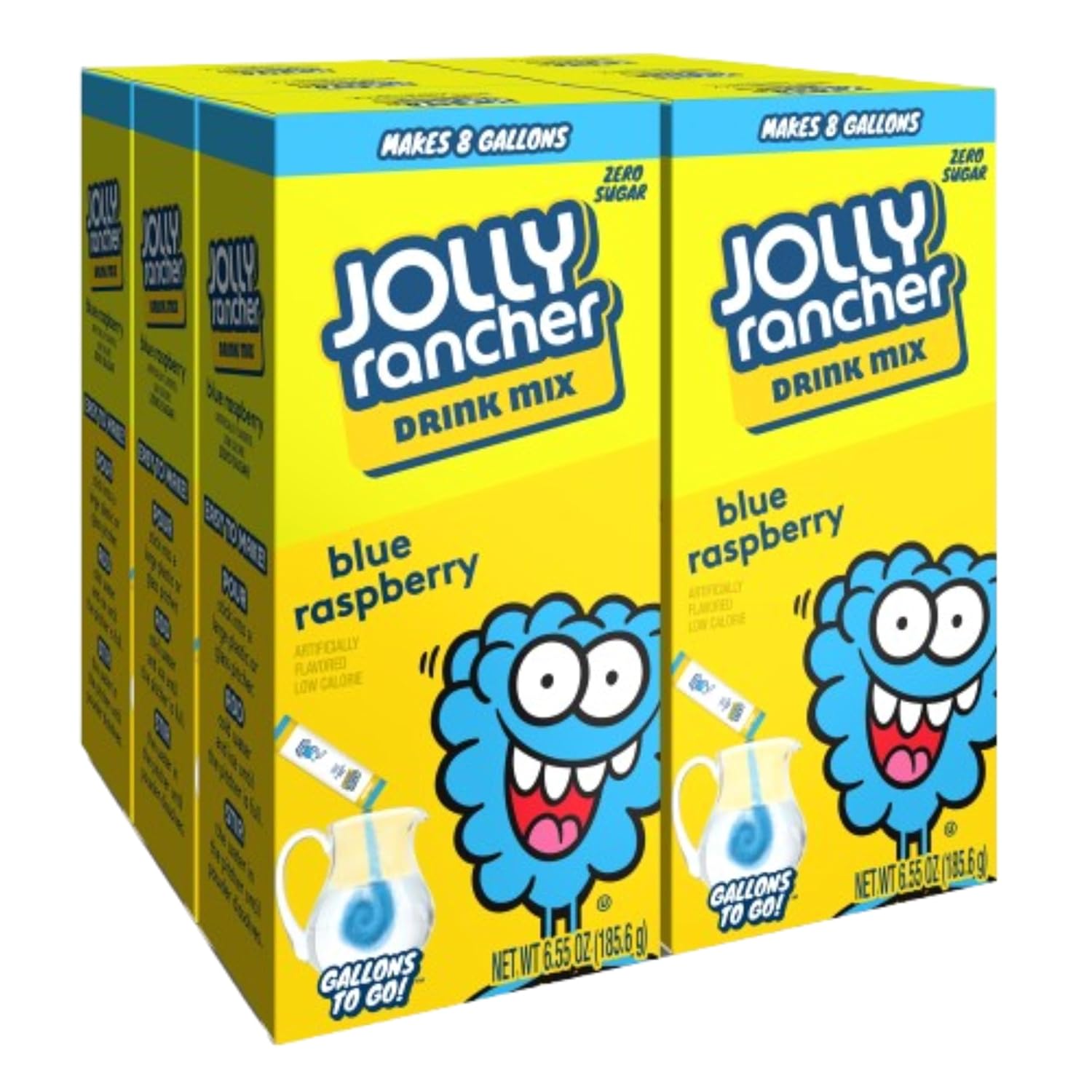 JOLLY RANCHER Gallons To Go Blue Raspberry Drink Mix, 48 Servings