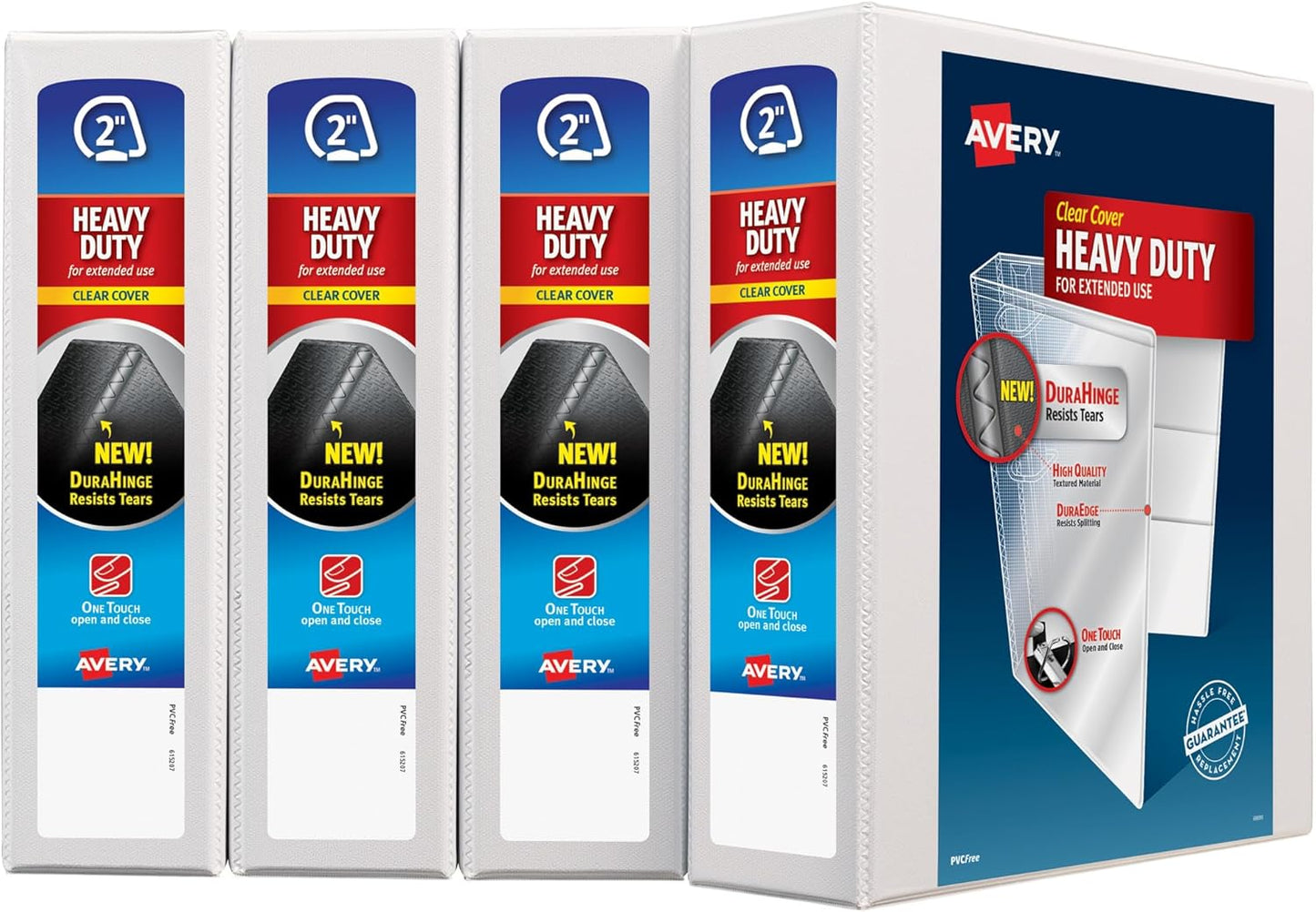 Avery Heavy-Duty View 3 Ring Binder with 2 Inch Slant Rings