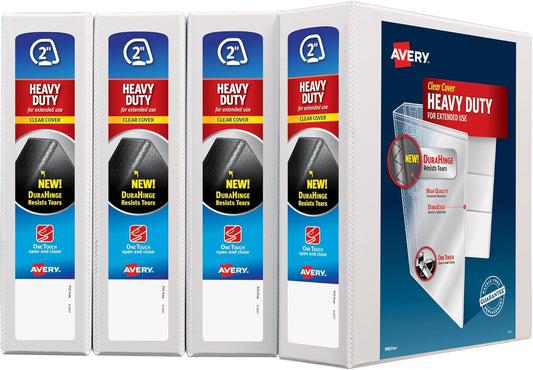 Avery Heavy-Duty View 3 Ring Binder with 2 Inch Slant Rings