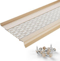 Micromesh 6 in Gutter Guards 25 ft Cream - Contractor Grade