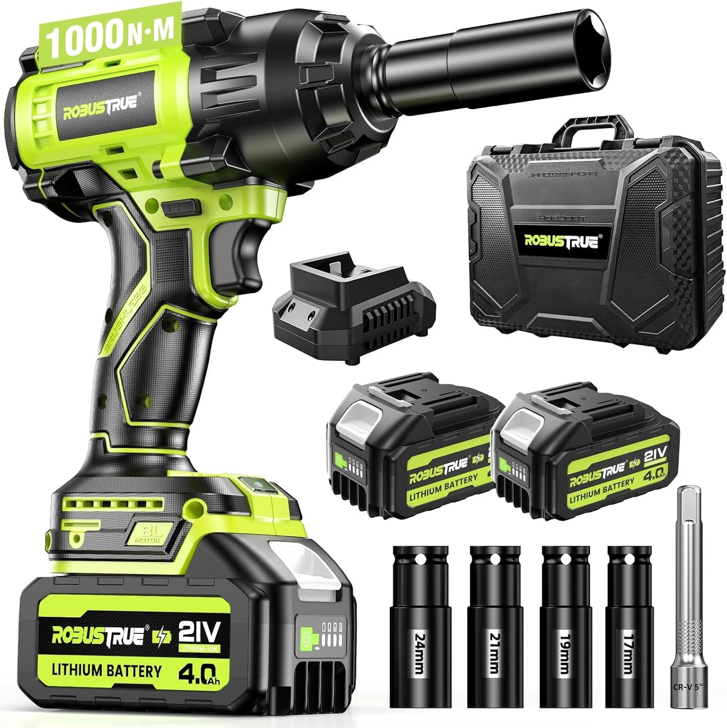 Robustrue Cordless Impact Wrench: High Torque Performance