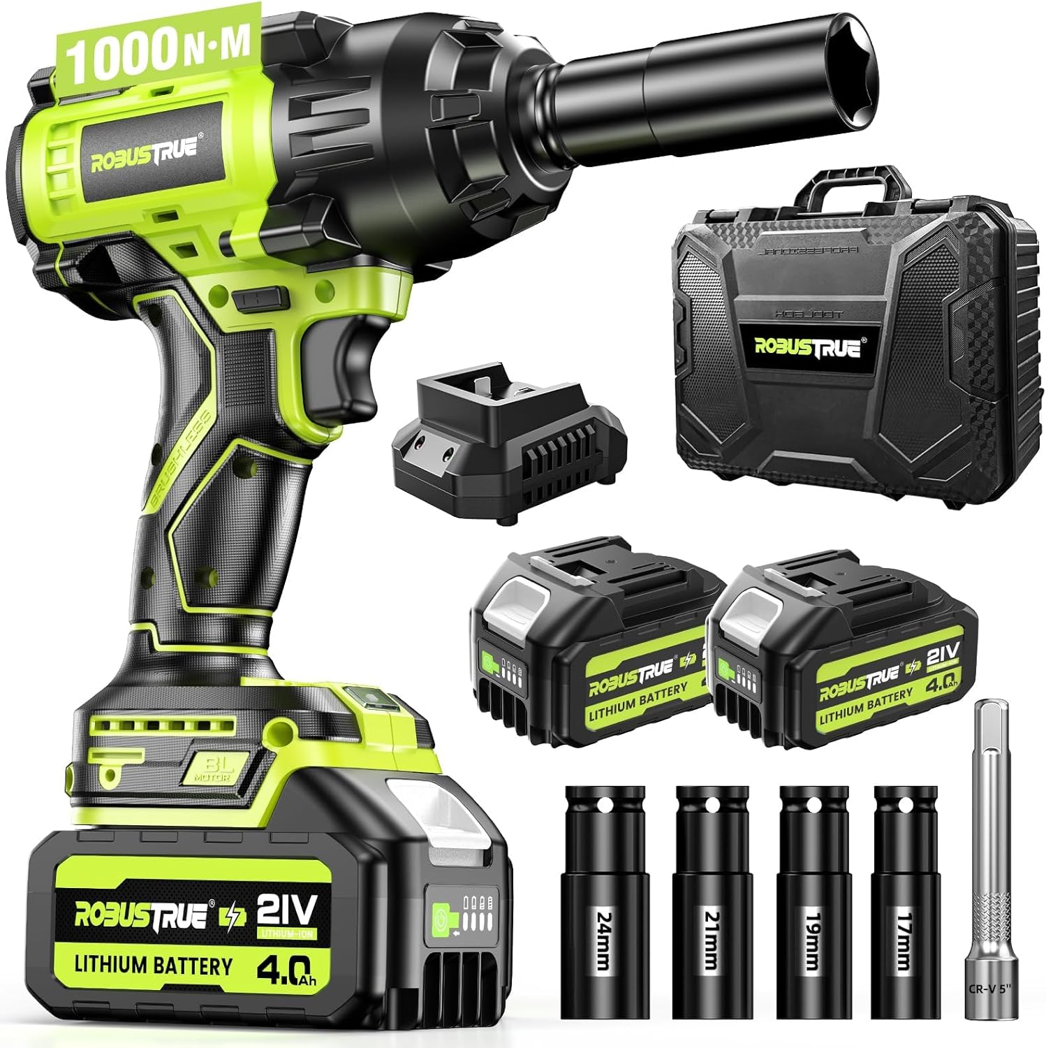 Robustrue Cordless Impact Wrench: High Torque Performance