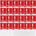 Barydat 24 Pcs Fire Extinguisher Signs for Home and Office