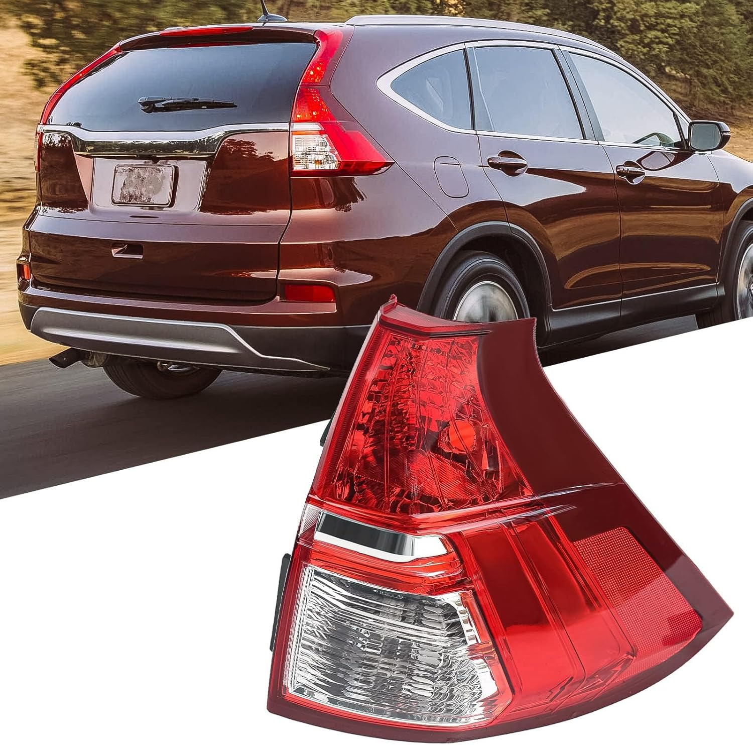 Huray Tail Light for Honda CRV 2015 2016 - Perfect Fit Replacement