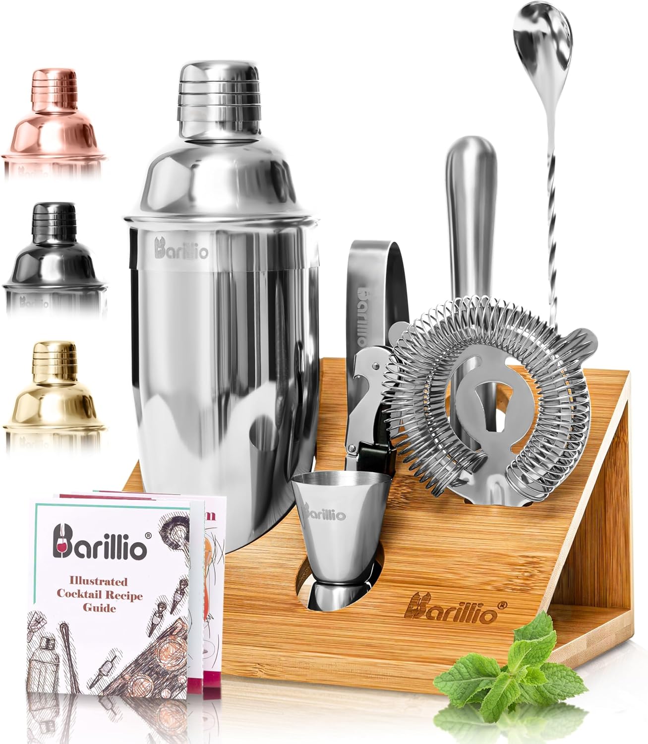 Premium Stainless Steel Bartender Kit - Ultimate Cocktail Mixology Set