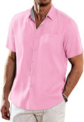 COOFANDY Men's Casual Linen Shirts for Summer Beach Wear