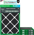 Filterbuy 16x25x1 Air Filter MERV 8 for Odor & Allergy Defense