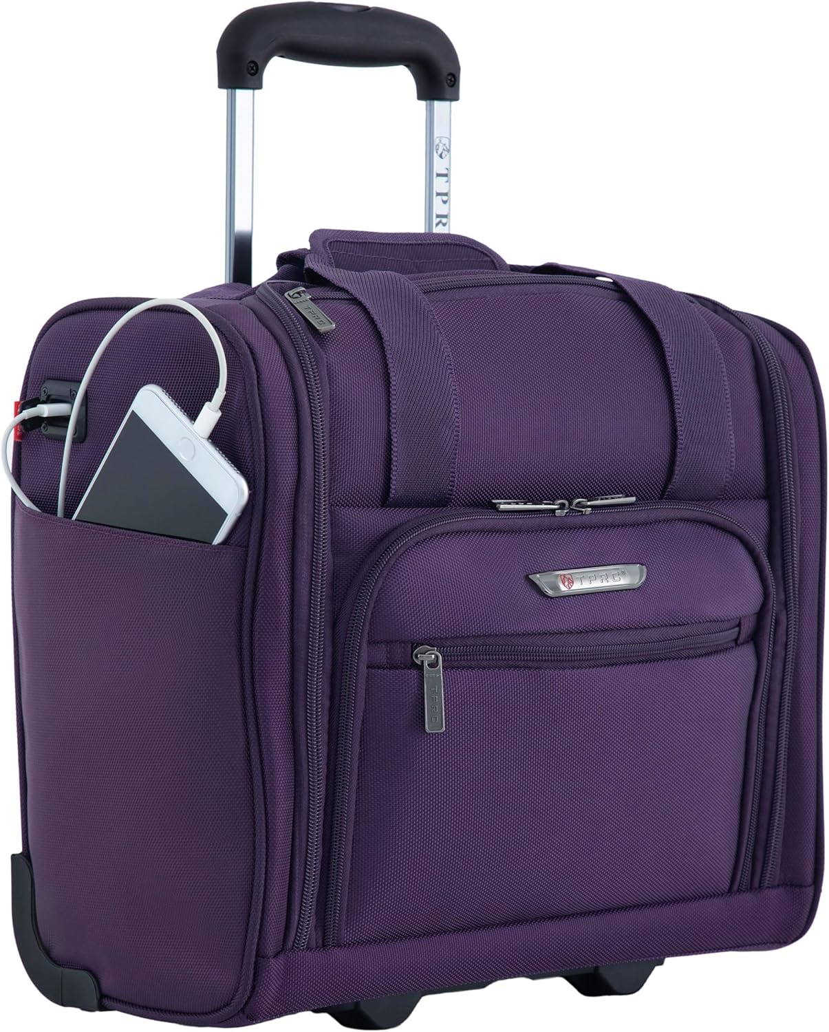 TPRC Smart Under Seat Carry-On Luggage with USB Charging Port