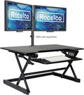 40 in Large Height Adjustable Standing Desk Converter - Quick Sit