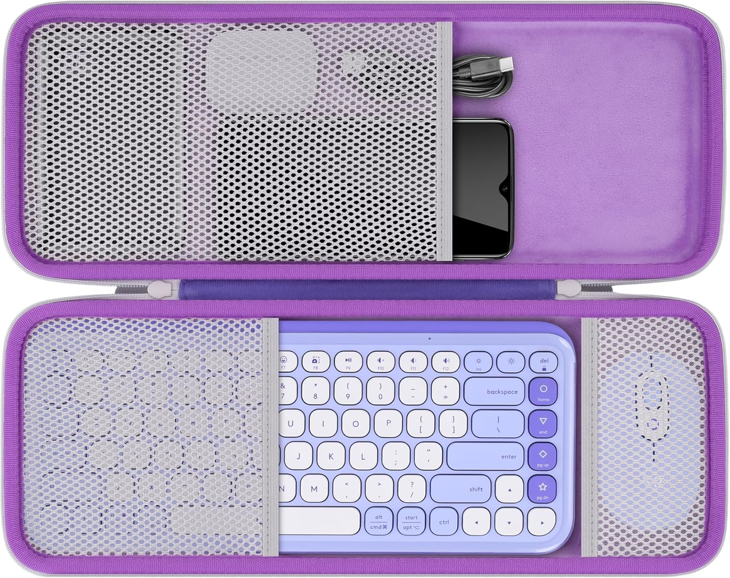 Protective Lilac Case for Logitech POP ICON Combo