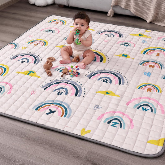WONDAY Thick Baby Playpen Mat - Non-Toxic & Foldable