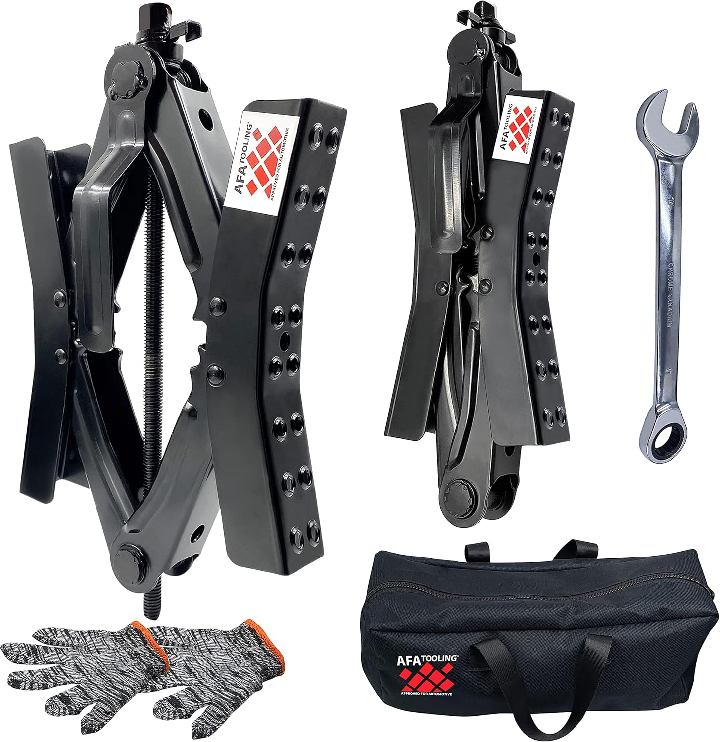 AFA Tooling X-Chock Wheel Chock Stabilizer Kit for RVs and Trailers