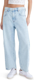 AEROPOSTALE Womens Mid-Rise Barrel Leg Jean - Relaxed Cropped Fit size