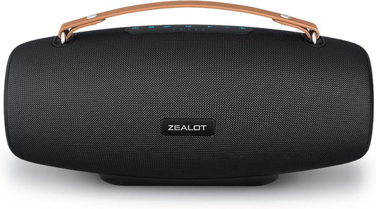 ZEALOT Waterproof Bluetooth Speaker - 20H Playtime, BassUp Tech