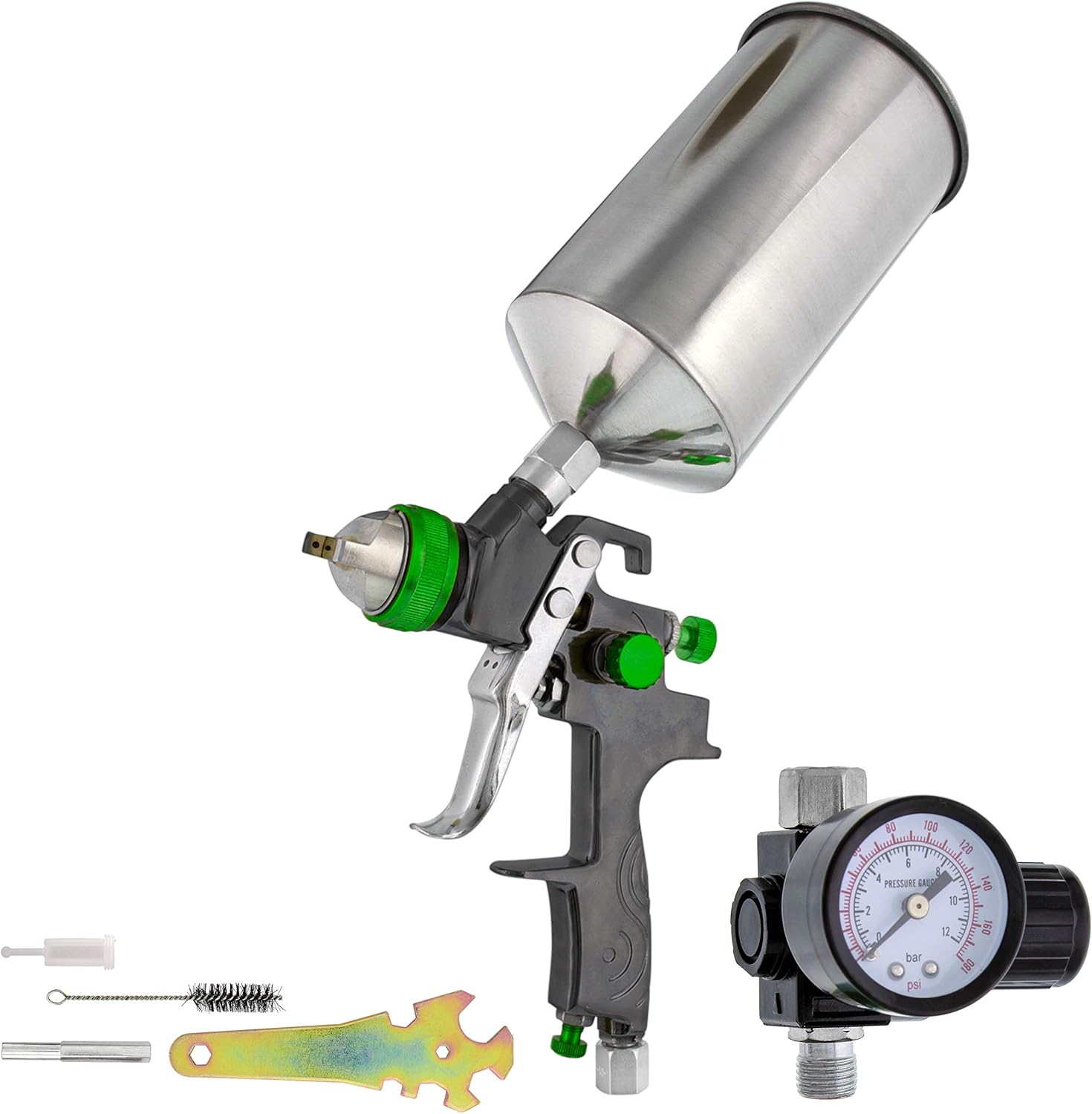 Professional HVLP Spray Gun for Basecoat and Clearcoat Projects