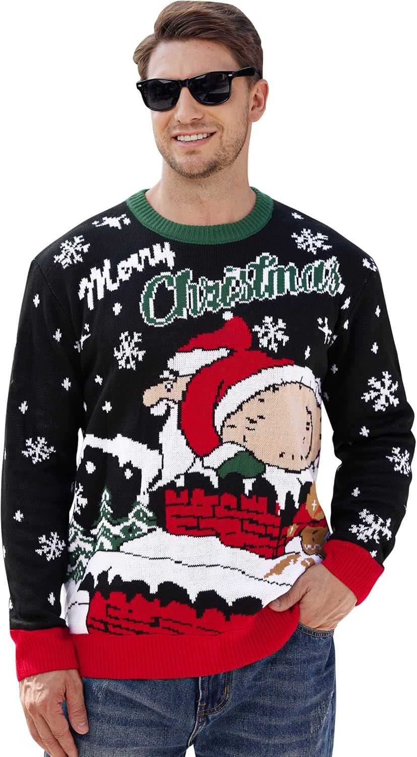 Arvilhill Men's Christmas Sweaters for Holiday Fun and Style