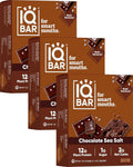 IQBAR Chocolate Sea Salt Plant Protein Bars - 36-Count