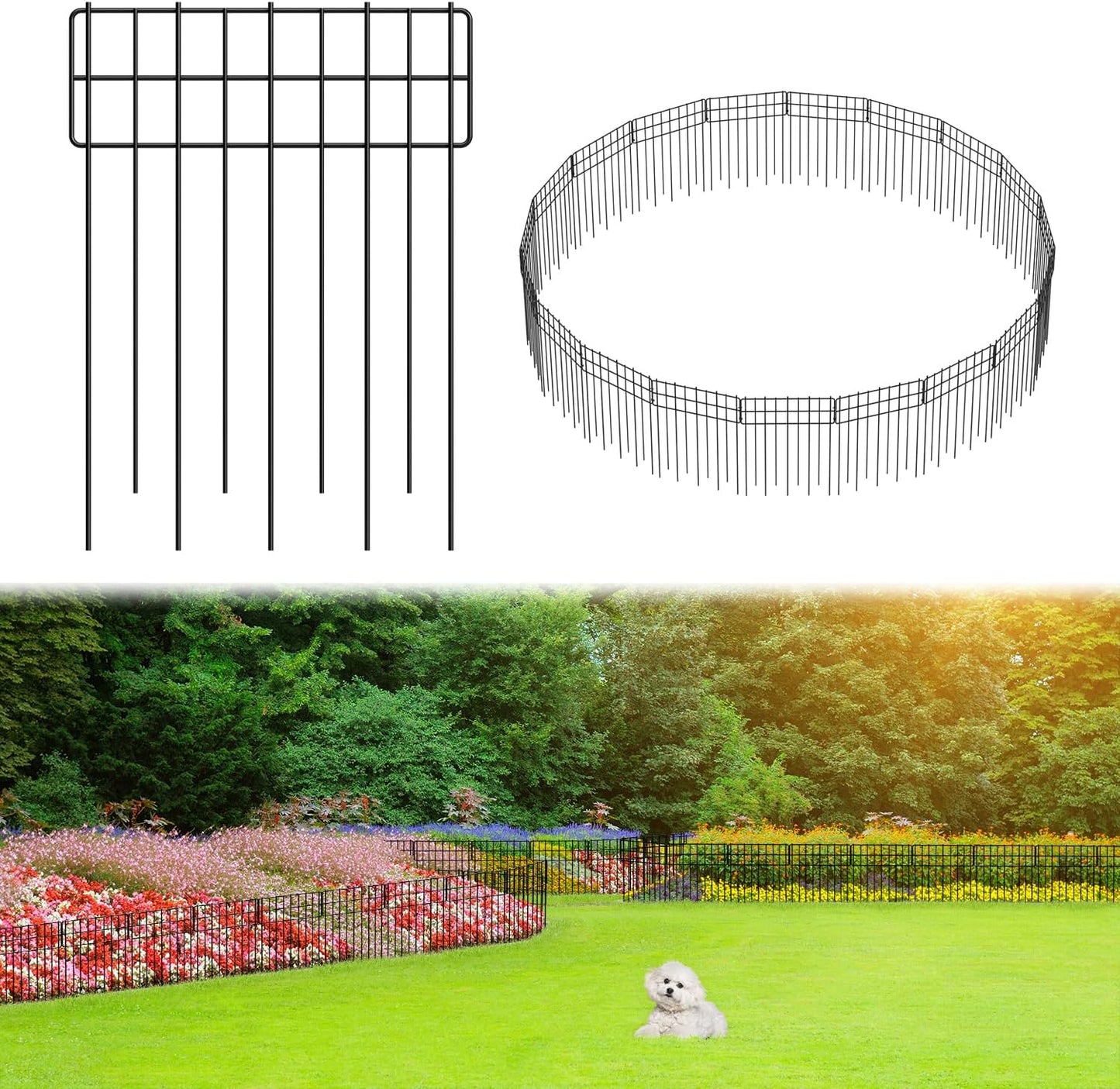Garden Border Edging Fences for Decorative Animal Barriers