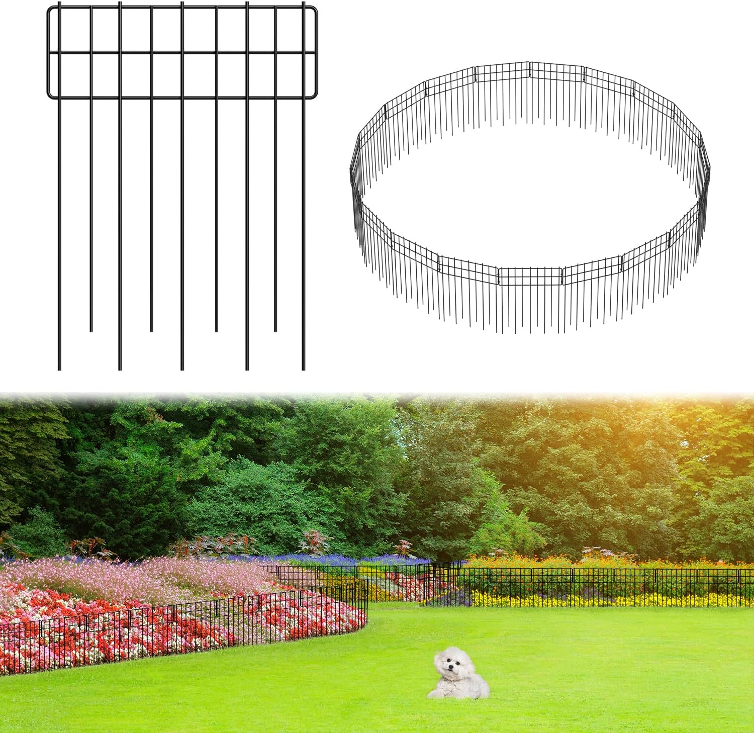 Garden Border Edging Fences for Decorative Animal Barriers