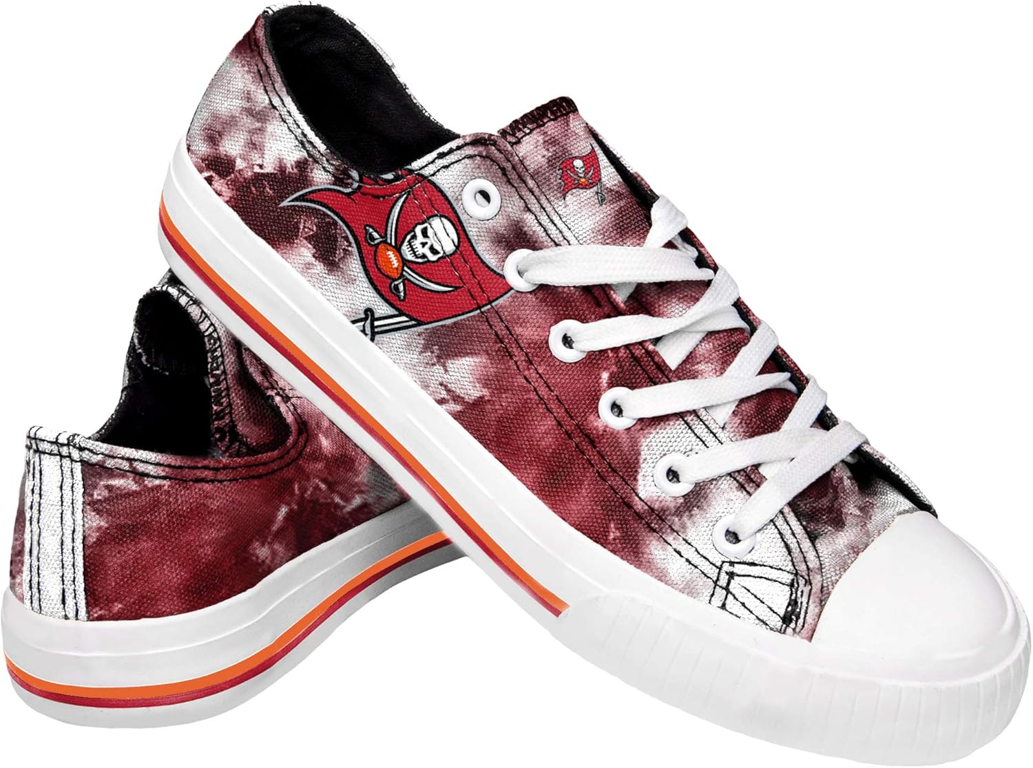 FOCO Women's NFL Team Logo Glitter Low Top Sneakers for Fans