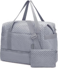 BAGSMART Large Gym Bag with Yoga Mat Buckle - Travel Ready Weekender