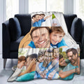 Custom Blanket with Photos Personalized Flannel Throw Blanket - 60ft x