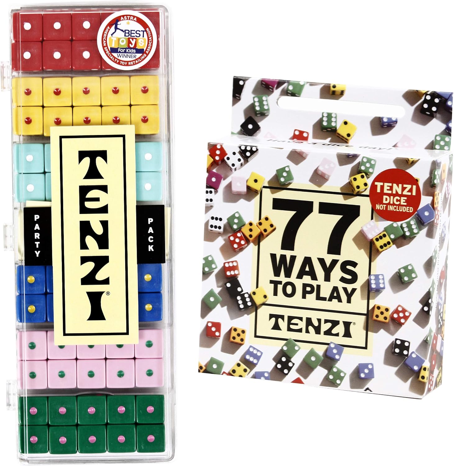 TENZI Party Pack Dice Game Bundle with 77 Ways to Play Fun