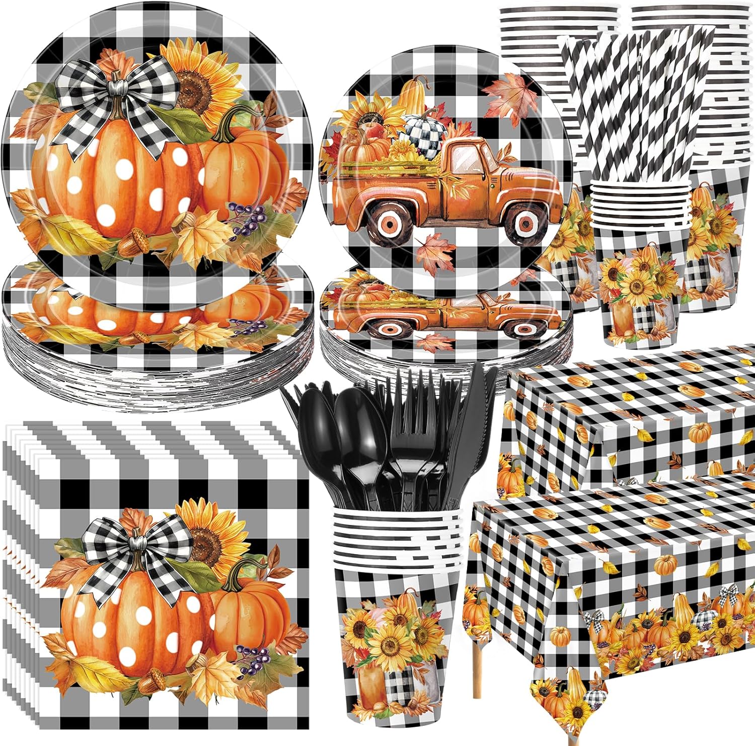 452 Pcs Fall Thanksgiving Party Decorations for Autumn Gatherings