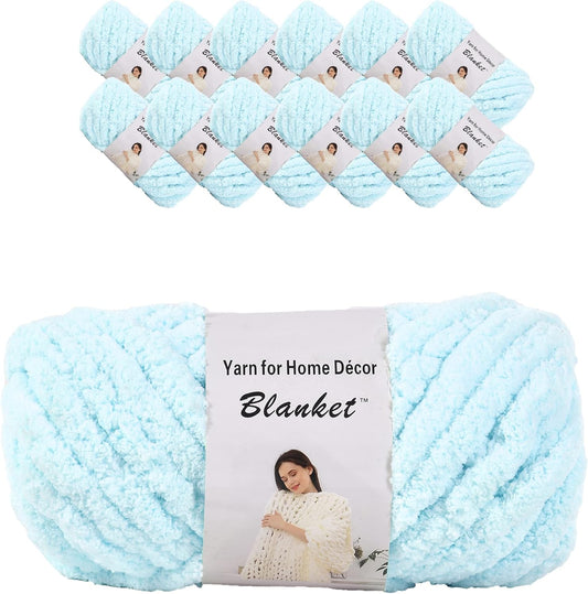 Chenille Chunky Yarn for Arm Knitting Thick Bulky DIY Projects