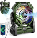 Portable LED Lantern with Fan and Misting - Rechargeable Camping Light