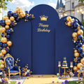 Navy Blue Arch Cover 3 Set - Stretchy Spandex Backdrop Covers