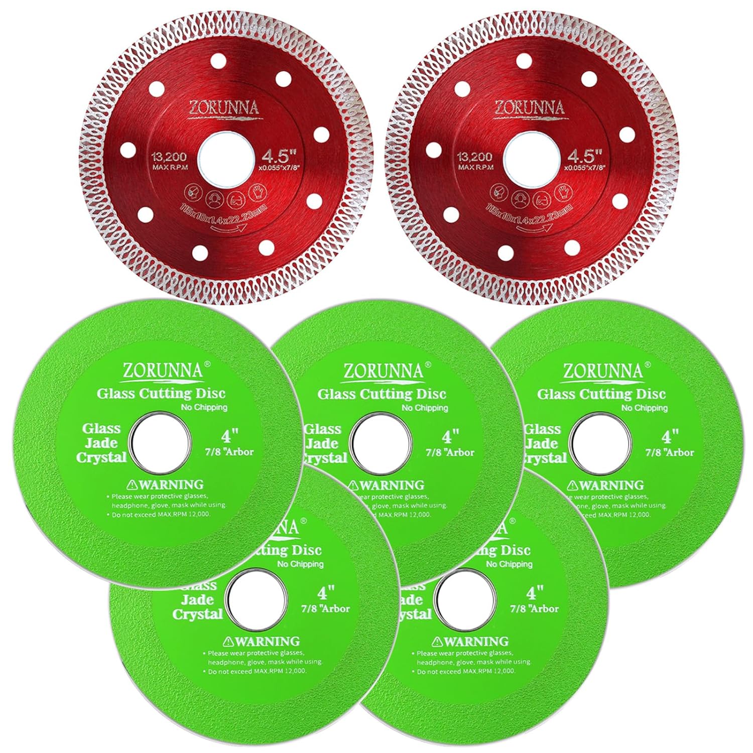 ZORUNNA Glass & Tile Cutting Set - Precision Blades for Effortless Cuts!