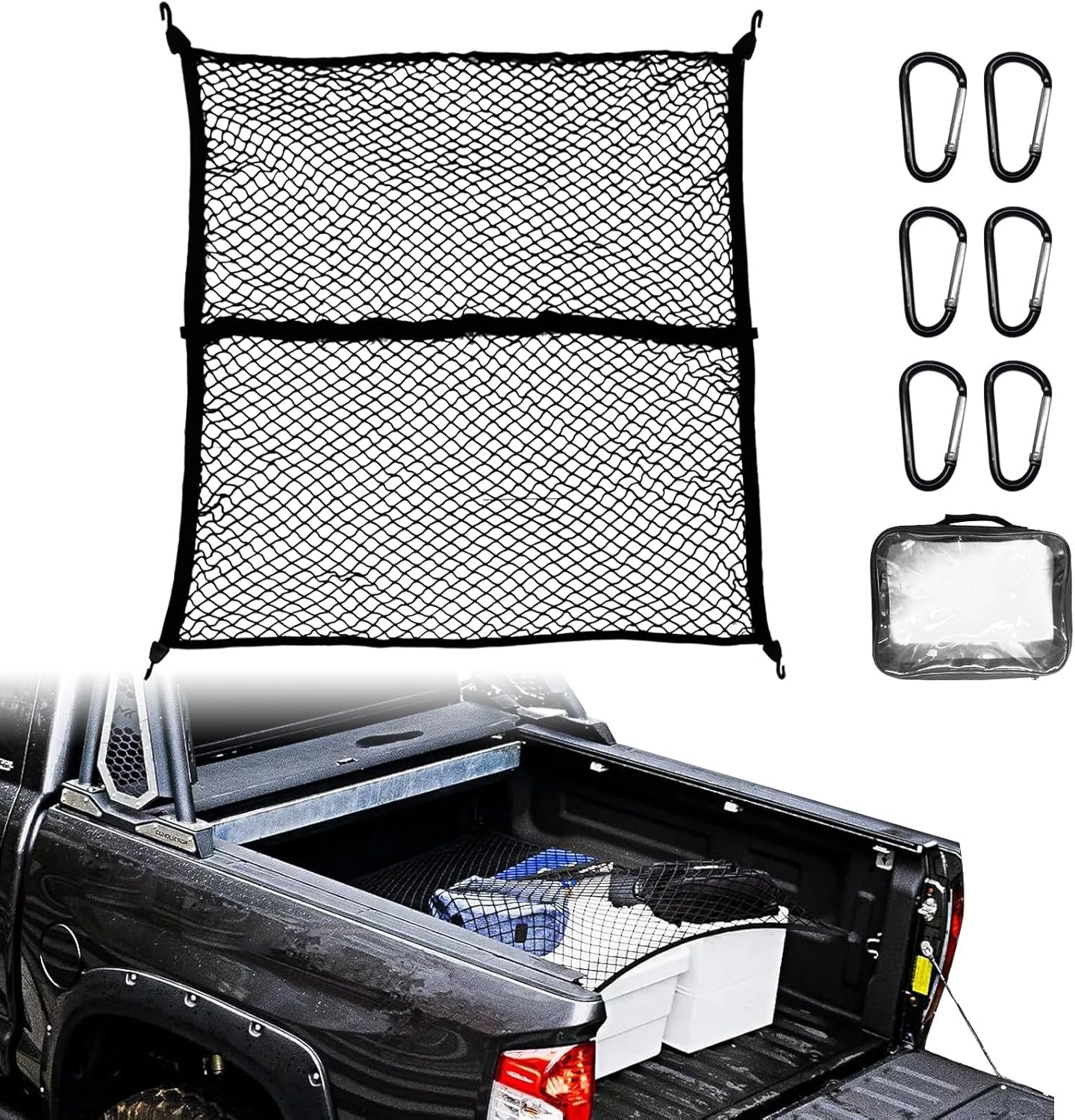 4'x4' to 8'x8' Cargo Net | Versatile & Expandable!