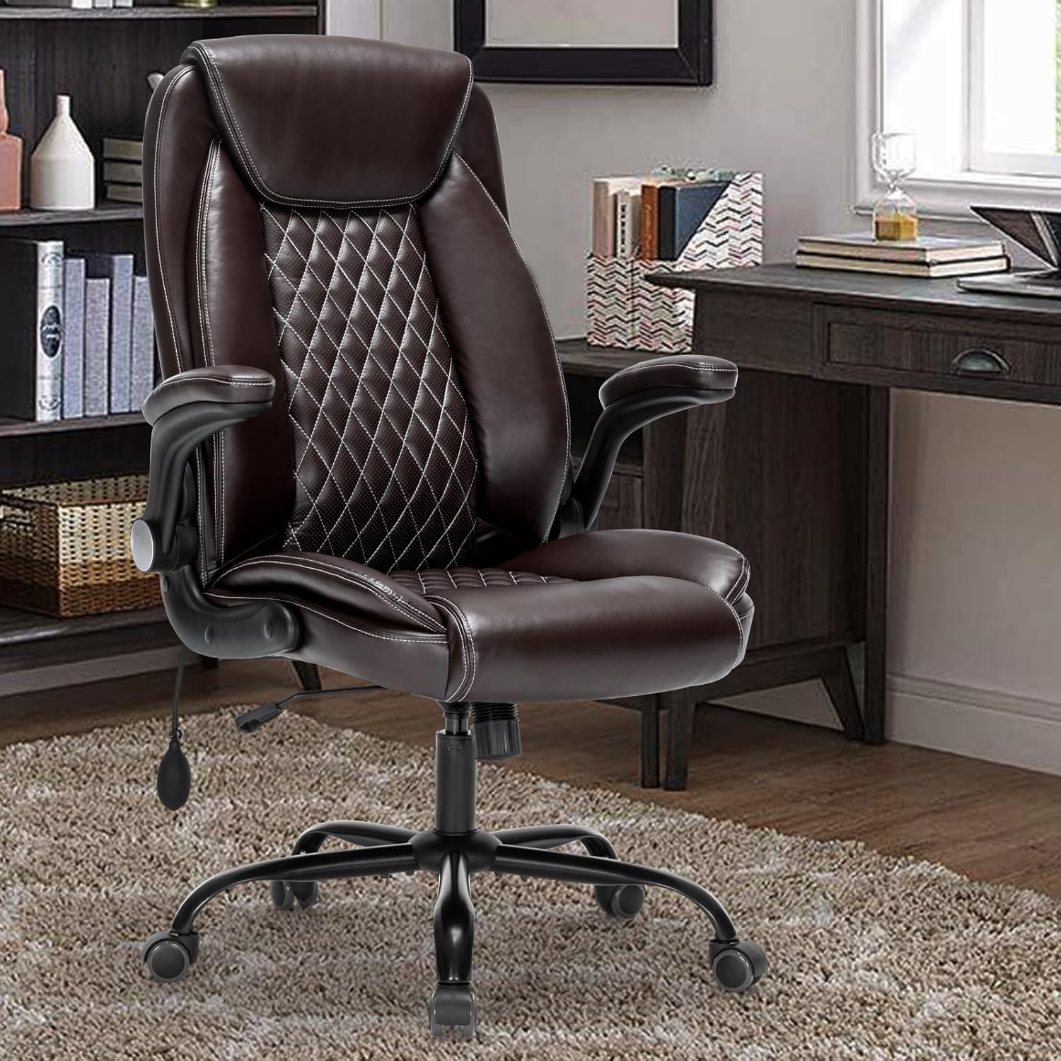 Seevoo High Back Computer Chair - Adjustable Lumbar Support