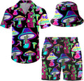 Men's 2 Piece Tracksuit Hawaiian Shirt and Shorts Set (Style TWCC)