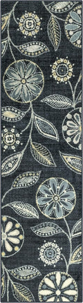Reggie Floral Runner Rug 2 ft x 7 ft - Washable, Non Slip Runner