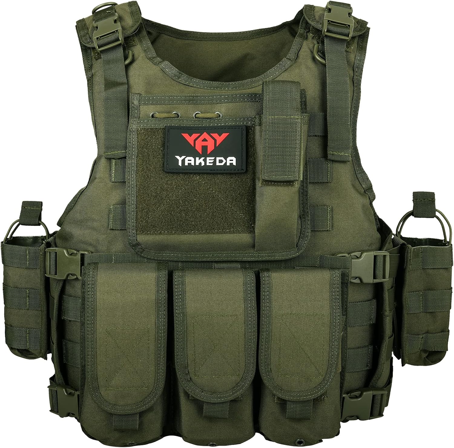YAKEDA Adjustable Tactical Airsoft Training Vest for Outdoor Use