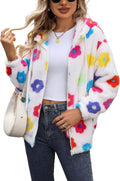 Womens Fleece Jacket Fall Winter Full Zip Sherpa Coat (Style VFFD)