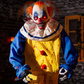 Halloween 6ft Killer Clown Animatronic - Motion Activated Horror