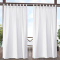 Premium Two Tone Outdoor Curtains, Set of 2