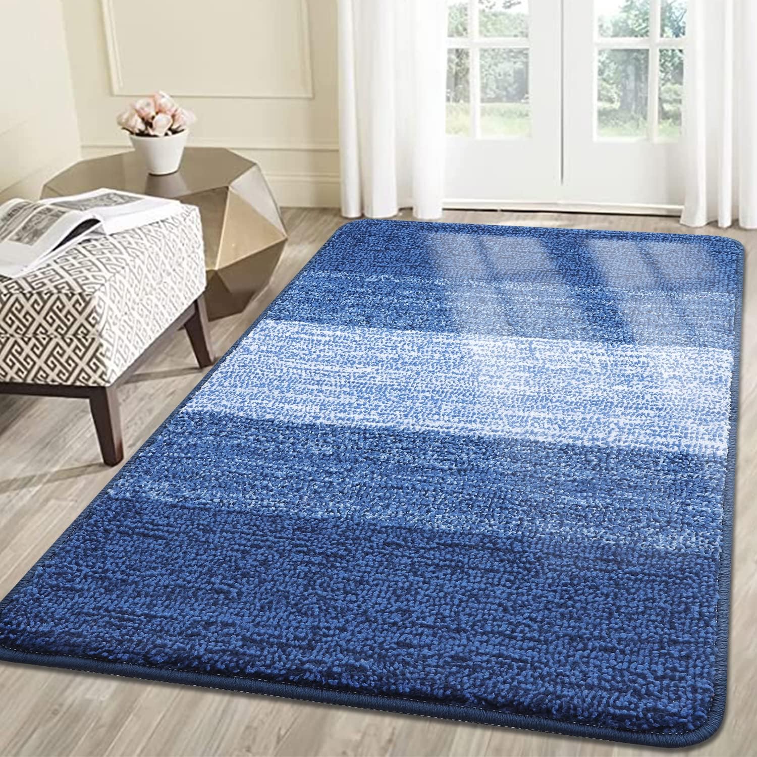 Kitinjoy Indoor Outdoor Door Mat - Non-Slip Absorbent Dirt Trapper
