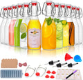 8oz Swing Top Glass Bottles for Home Brewing and Storage