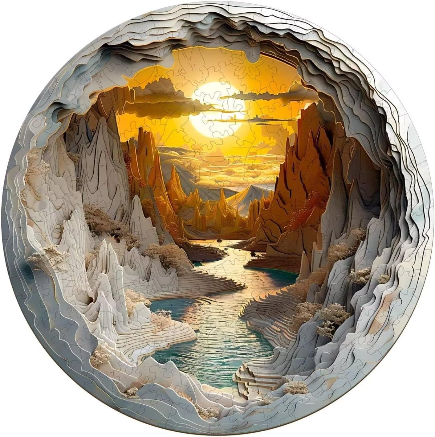 3D Vision Inside Puzzles 300 Pieces for Adults - Unique Gift