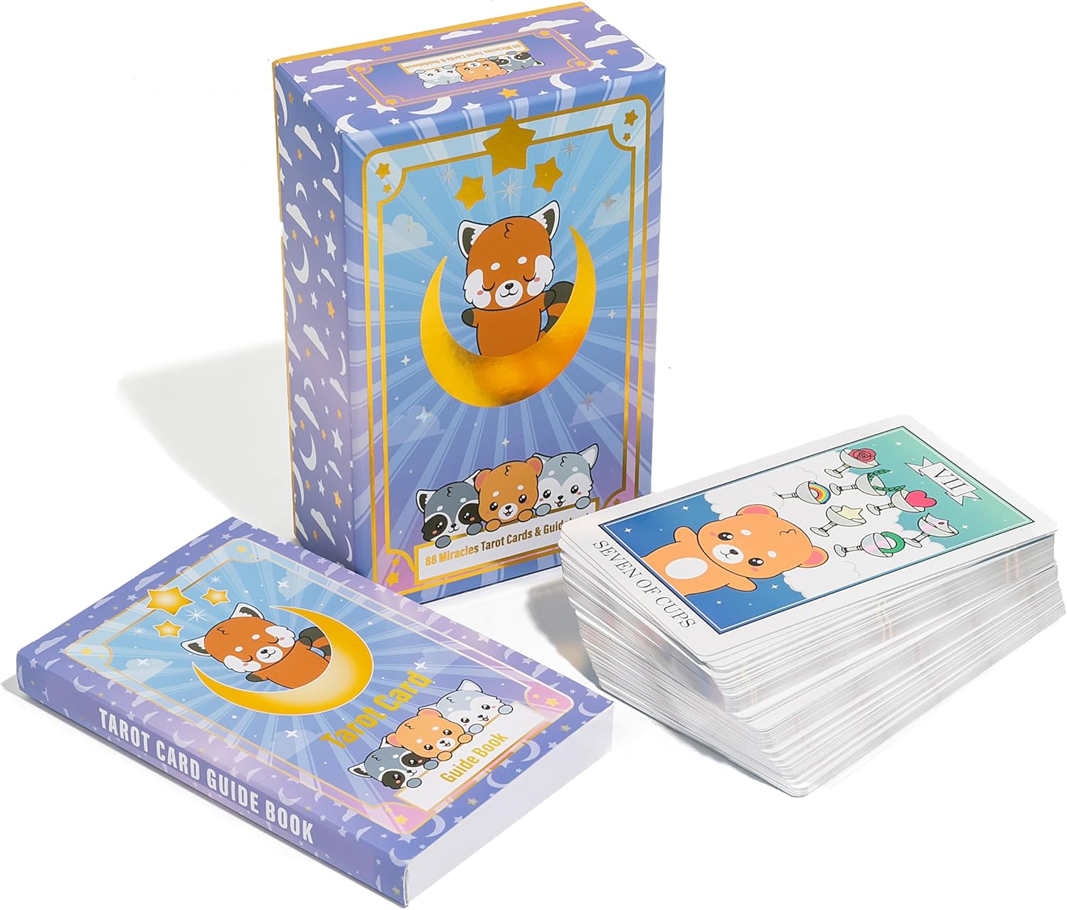 Red Panda & Friends Tarot Cards for Beginners and Advanced Users